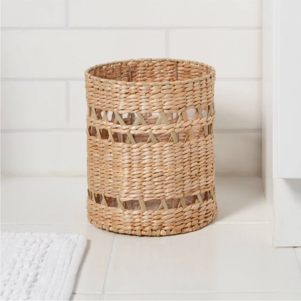 THRESHOLD NWT woven waste can -natural